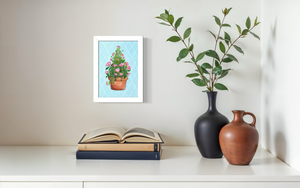 June Birth Flower Pot - Print