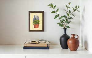 July Birth Flower Pot - Print