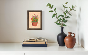 October Birth Flower Pot - Print