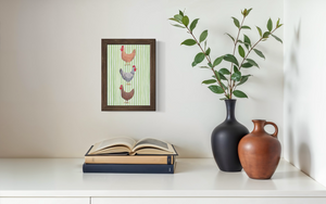 Green Striped Chicken (Print)