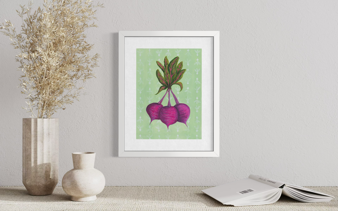 Beetroot - bunch print