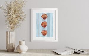 Scallops - Striped Print