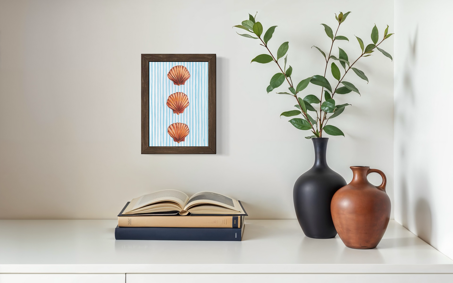 Scallops - Striped Print
