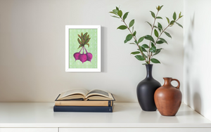 Beetroot - bunch print