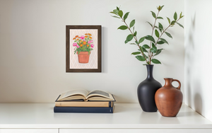 November Birth Flower Pot - Print