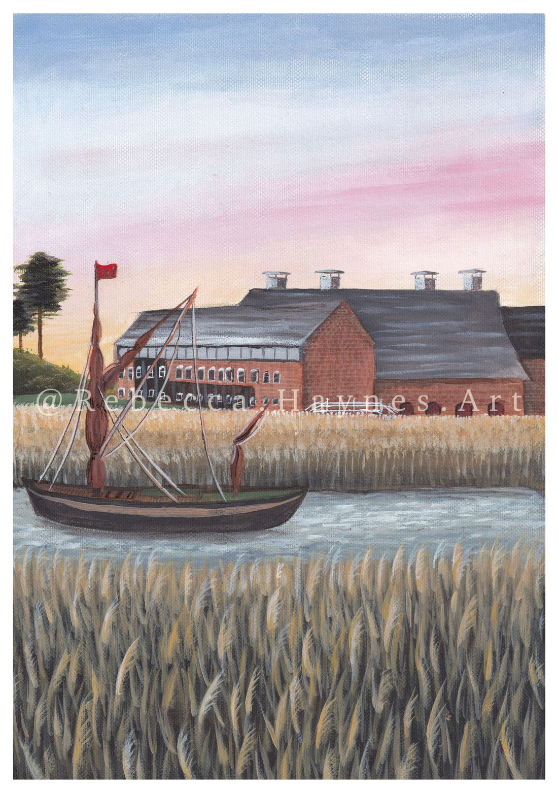 Snape Barge Print