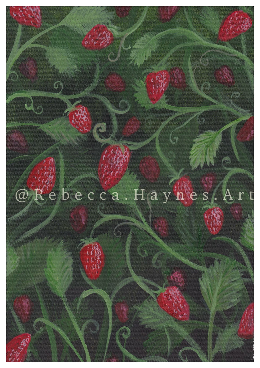 Strawberry Bush Print