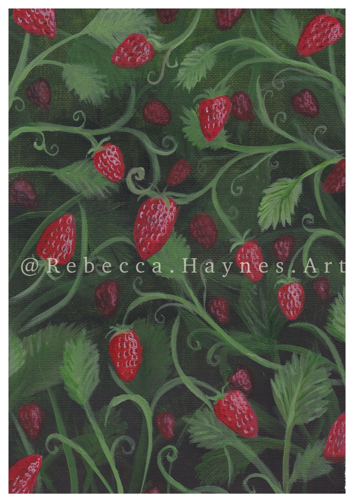 Strawberry Bush Print