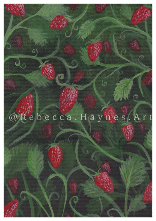 Strawberry Bush Print