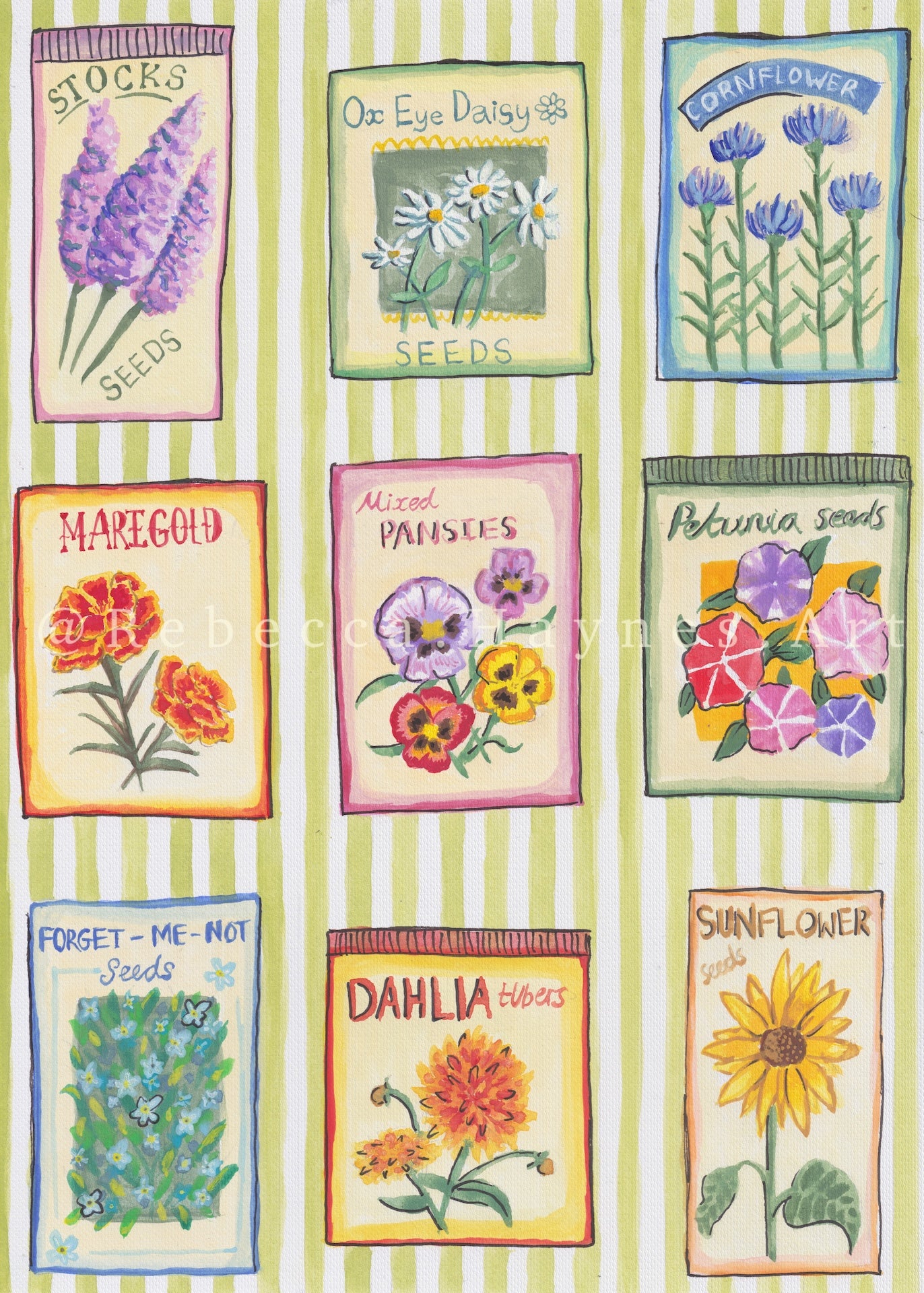 Flower Seed Packets - Print