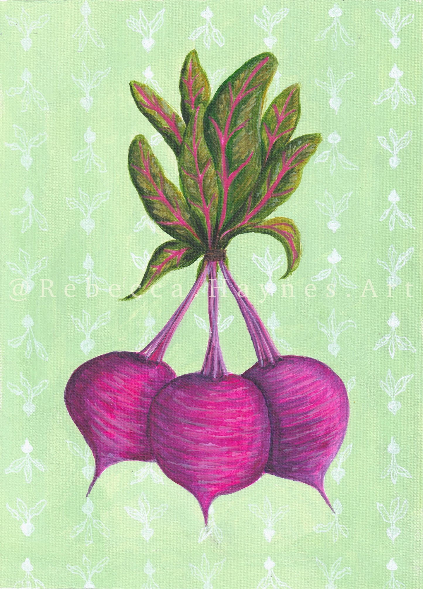 Beetroot - bunch print