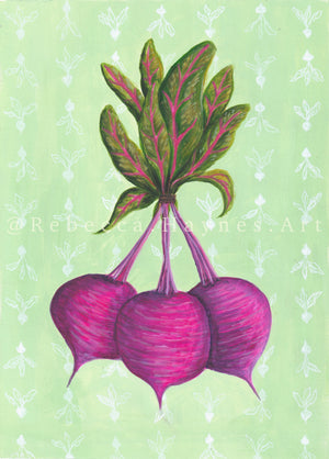 Beetroot - bunch print