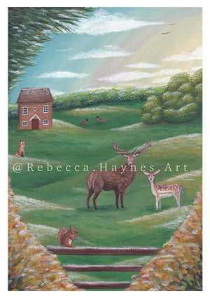 Frosty Fallows Print