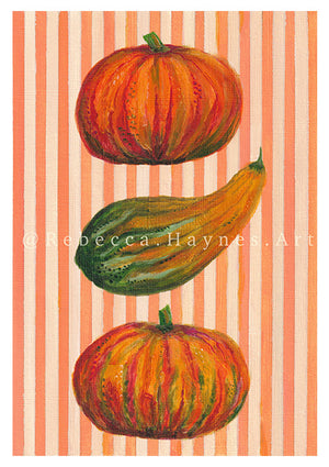 Striped Squash Print
