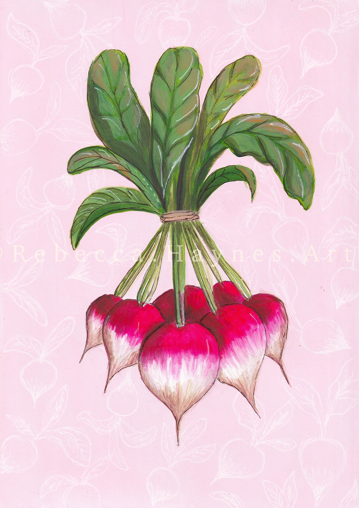 Radish Bunch - Print