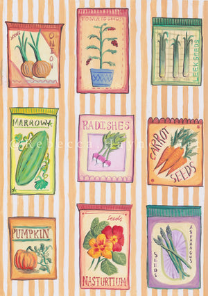 Vegetable Seed Packets - Print